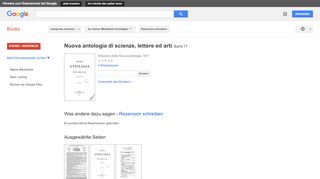 
                            11. Nuova antologia di scienze, lettere ed arti - Google Books-Ergebnisseite