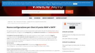 
                            4. Nuova configurazione per client di posta IMAP e SMTP - Virgilio Aiuto