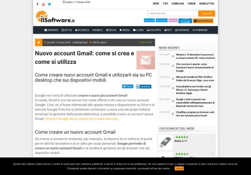 
                            5. Nuovo account Gmail: come si crea e come si utilizza - IlSoftware.it