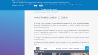 
                            2. Nuovo Portale Autori ed Editori SIAE - Accedi ai servizi online SIAE