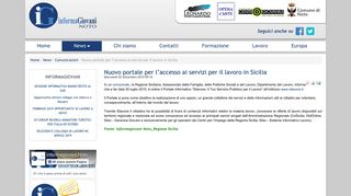 
                            8. Nuovo portale per l'accesso ai servizi per il lavoro in Sicilia