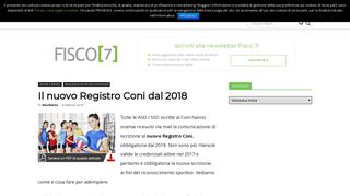 
                            9. Nuovo registro Coni 2018: cos'è e come funziona? - Fisco7