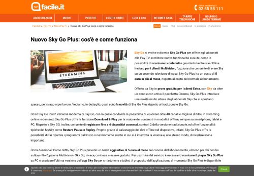 
                            11. Nuovo Sky Go Plus: cos'è e come funziona | Facile.it