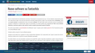 
                            8. Nuovo software su Fantasfida - Daily Fantasy Sports .it