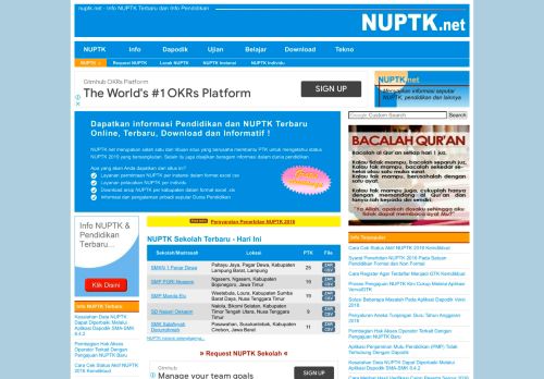 
                            9. NUPTK.net - Info Pendidikan dan NUPTK Terbaru