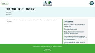 
                            12. NUR BANK LINE OF FINANCING | IsDB - Islamic Development Bank