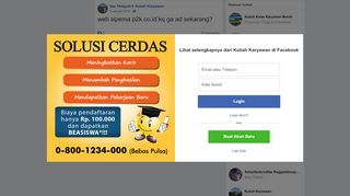 
                            4. Nur Hidayati - web sipema p2k.co.id kq ga ad sekarang? | Facebook