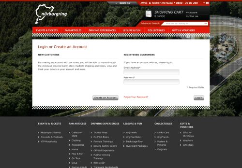 
                            5. Nürburgring - Customer Login