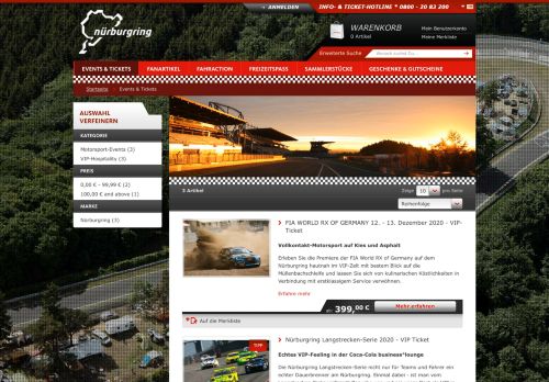
                            6. Nürburgring - Events & Tickets