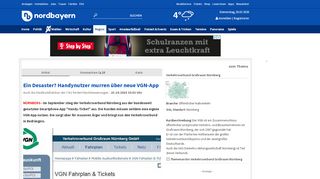 
                            9. Nürnberg: Ein Desaster? Handynutzer murren über neue VGN-App ...