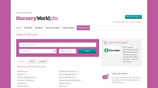 
                            4. Nursery World Jobs | jobs | Choose from 377 live vacancies