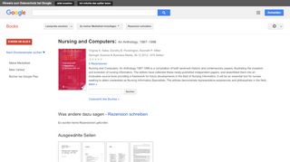 
                            7. Nursing and Computers: An Anthology, 1987–1996