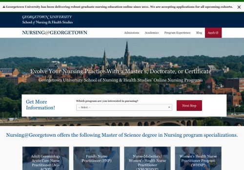 
                            2. Nursing@Georgetown: Online Nursing Programs