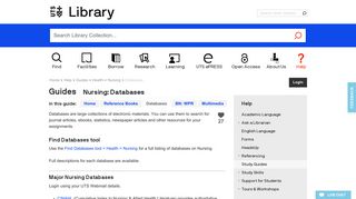 
                            7. Nursing: Databases | Guides | UTS Library