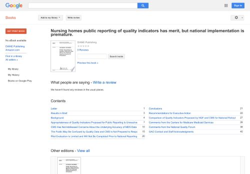 
                            10. Nursing homes public reporting of quality indicators has ...