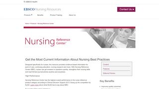 
                            10. Nursing Reference Center | Evidence-Based Nursing Resources ...