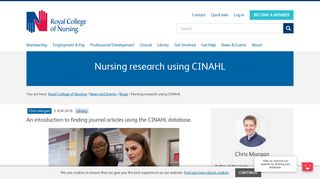 
                            11. Nursing Research Using CINAHL | Royal College of Nursing