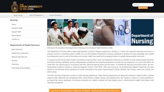 
                            11. Nursing - The Open University of Sri Lanka