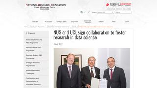 
                            10. NUS and UCL sign collaboration to foster research in data science
