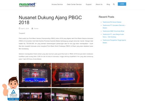 
                            12. Nusanet Dukung Ajang PBGC 2018