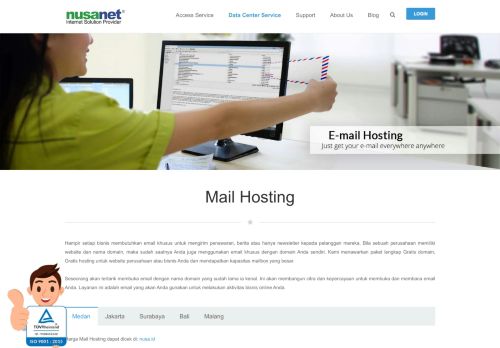 
                            6. NusaNet – Internet Solution ProviderMail Hosting - NusaNet