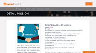 
                            10. Nusaresearch.net MISSION - Reward Center