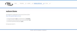 
                            7. nuScore (Demo) - TVU-Handball