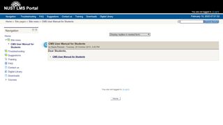 
                            3. NUST LMS: CMS User Manual for Students