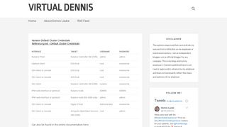 
                            3. Nutanix Default Cluster Credentials – Virtual Dennis