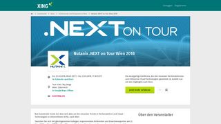 
                            12. Nutanix .NEXT on Tour Wien 2018 in Wien | Events bei XING