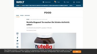 
                            7. Nutella selber machen mit und ohne Mixer - WELT