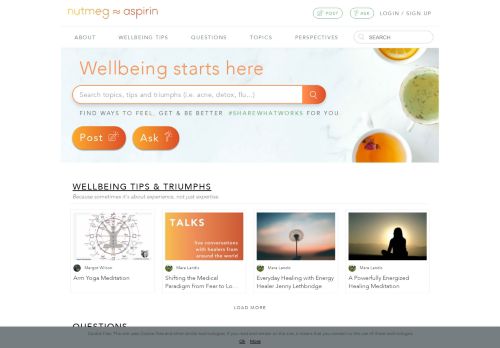 
                            11. Nutmeg Aspirin – Wellbeing Starts Here