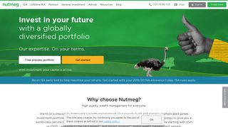 
                            5. Nutmeg: Online investment management | ISAs | Pensions | Lifetime ISA