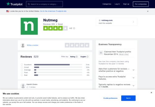 
                            5. Nutmeg Reviews | Read Customer Service Reviews of nutmeg.com