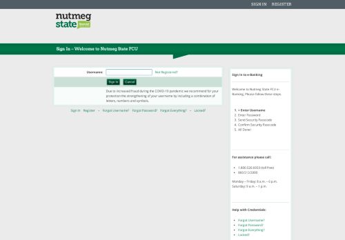 
                            3. Nutmeg State FCU e-Banking