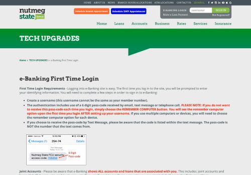 
                            4. Nutmeg State Financial Credit Union :: e-Banking First Time Login