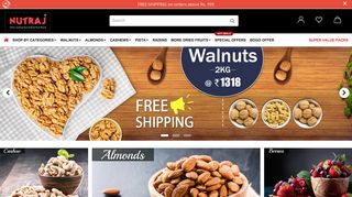 
                            2. Nutraj.com: Online Store for Walnuts, Almonds, Pista, Cranberries, Dry ...