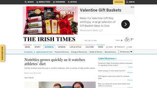
                            10. Nutritics grows quickly as it watches athletes' diet - The Irish Times