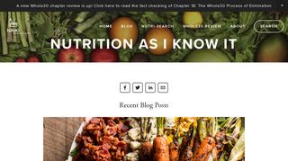 
                            5. Nutrition As I Know It