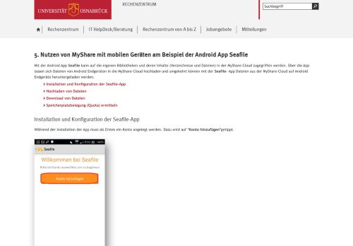 
                            3. Nutzen von MyShare mit mobilen Geräten am Beispiel der Android App