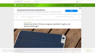 
                            5. Nutzer berichten: iPhones vergessen plötzlich Logins und App ...