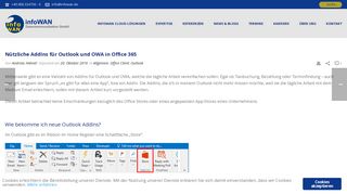 
                            9. Nützliche AddIns für Outlook und OWA in Office 365 - infoWAN