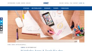 
                            9. Nützliche Apps & Tools für das Studium - HWZ