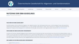 
                            12. Nutzung der EBM-Guidelines | ÖGAM