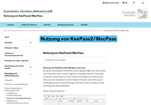 
                            11. Nutzung von KeePass2/MacPass | Passwortverwaltung mit KeePass2 ...