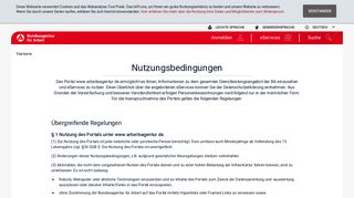 
                            1. Nutzungsbedingungen - Bundesagentur für Arbeit