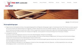 
                            5. Nutzungsbedingungen - FREE-Wifi.saarland