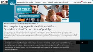 
                            2. Nutzungsbedingungen für die Onlineplattform Sportdeutschland.TV ...