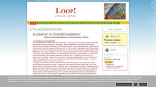 
                            4. Nutzungsbedingungen - Loop! Astrologie + Zeitung