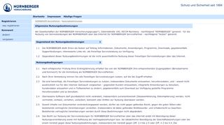 
                            5. Nutzungsbestimmungen - NÜRNBERGER ServicePartner